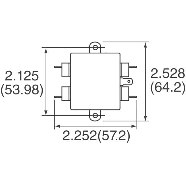 6609012-3 TE Connectivity Corcom Filters  Modules de filtrage de ligne électrique